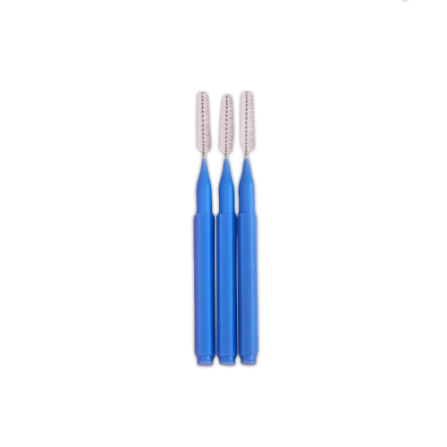 Baby Brush for eyelashes and eyebrows (blue) ELAN, 10 pcs
