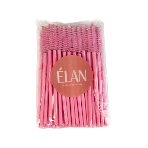 Disposable nylon brush (pink) ELAN, 50 pcs