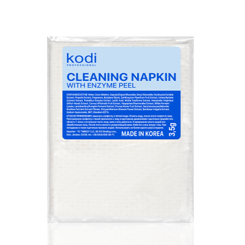 Lint-free wipes with enzyme peeling Kodi Professional
