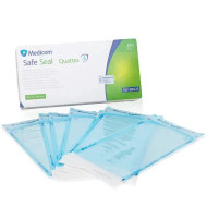 Safe Seal Quattro self-adhesive sterilization bags (133 mm x 254 mm) Medicom, 200 pcs