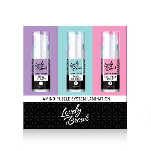 Система для ламинирования бровей и ресниц "Amino Puzzle System Lamination" Nikk Mole, 3/10 мл