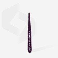 Пинцет для бровей Сталекс / Staleks EXPERT 11 TYPE 4v (узкие скошенные кромки), фиолетовые TE-11/4v