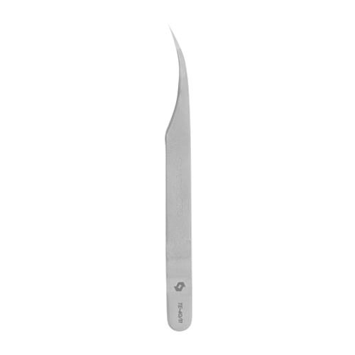 Professional eyelash tweezers Staleks EXPERT 40 TYPE 11 (curved) TE-40/11