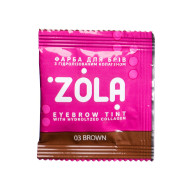 Eyebrow Tint With Collagen 03  Brown in a sachet an oxidizer ZOLA, 5ml